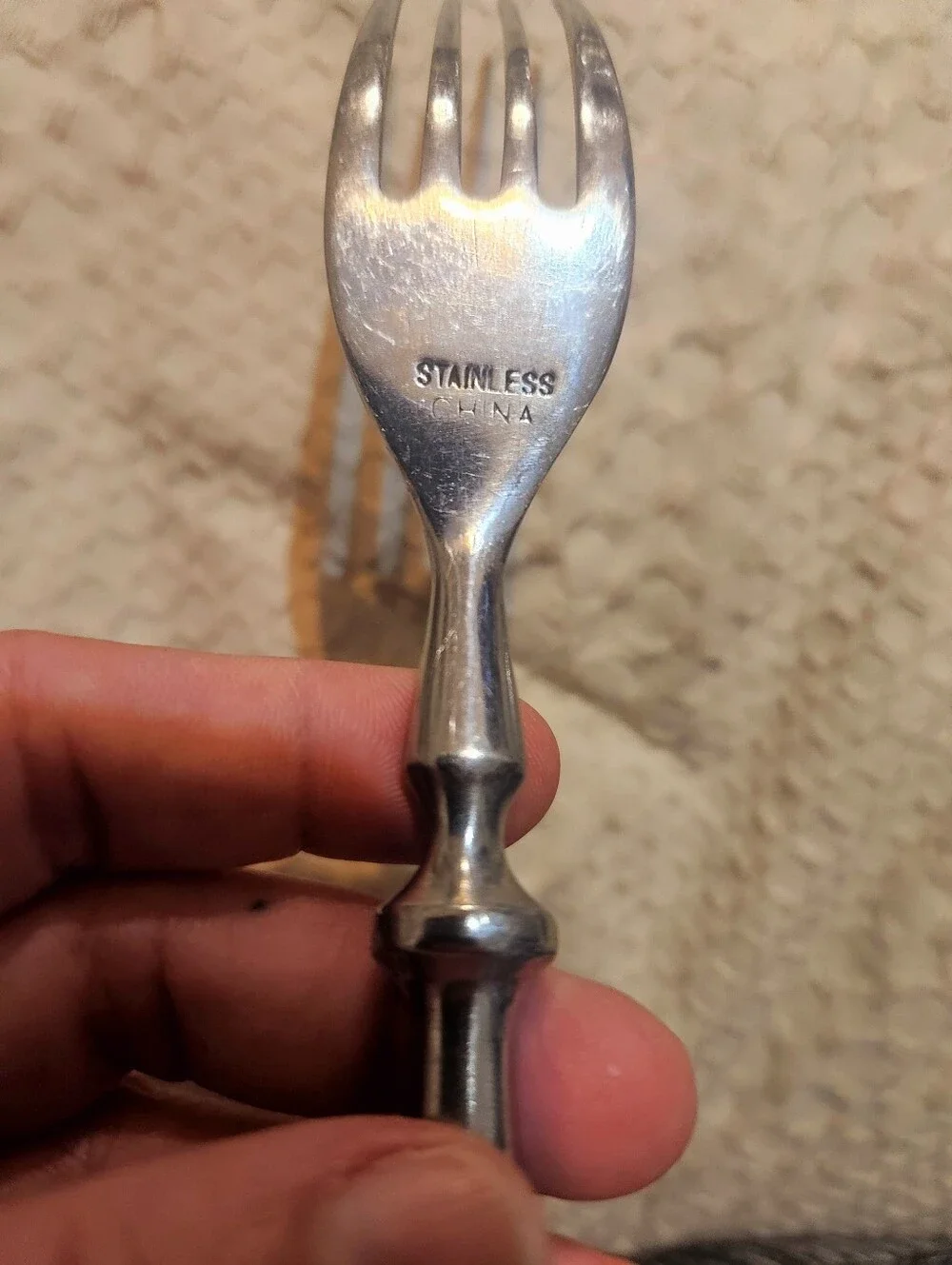 Vintage Chefs Bistro stainless steel flatware With Rivets And Green Handles